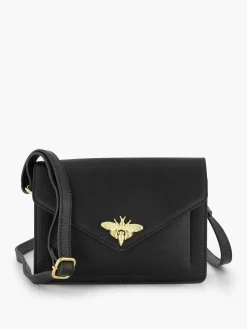 5th Avenue Zwarte Leren Schoudertas-Dames Online Exclusive Accessoires