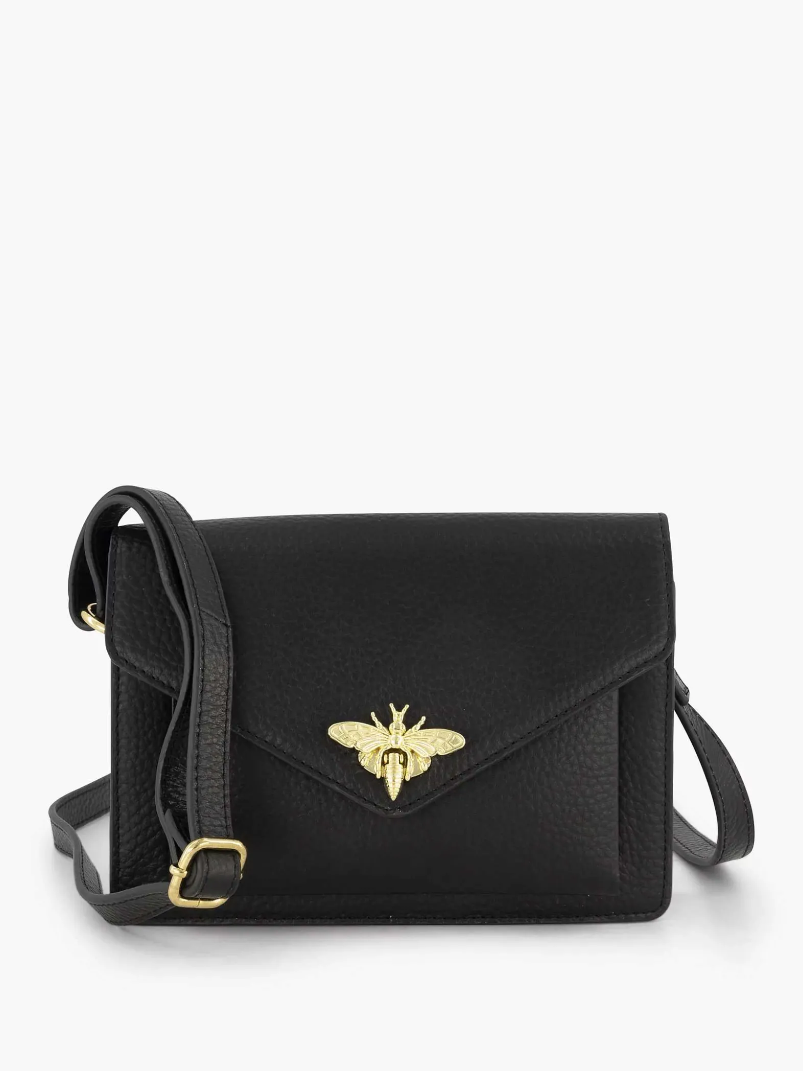 5th Avenue Zwarte Leren Schoudertas-Dames Online Exclusive Accessoires