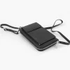 5th Avenue Zwarte Leren Telefoontas-Dames Online Exclusive Accessoires