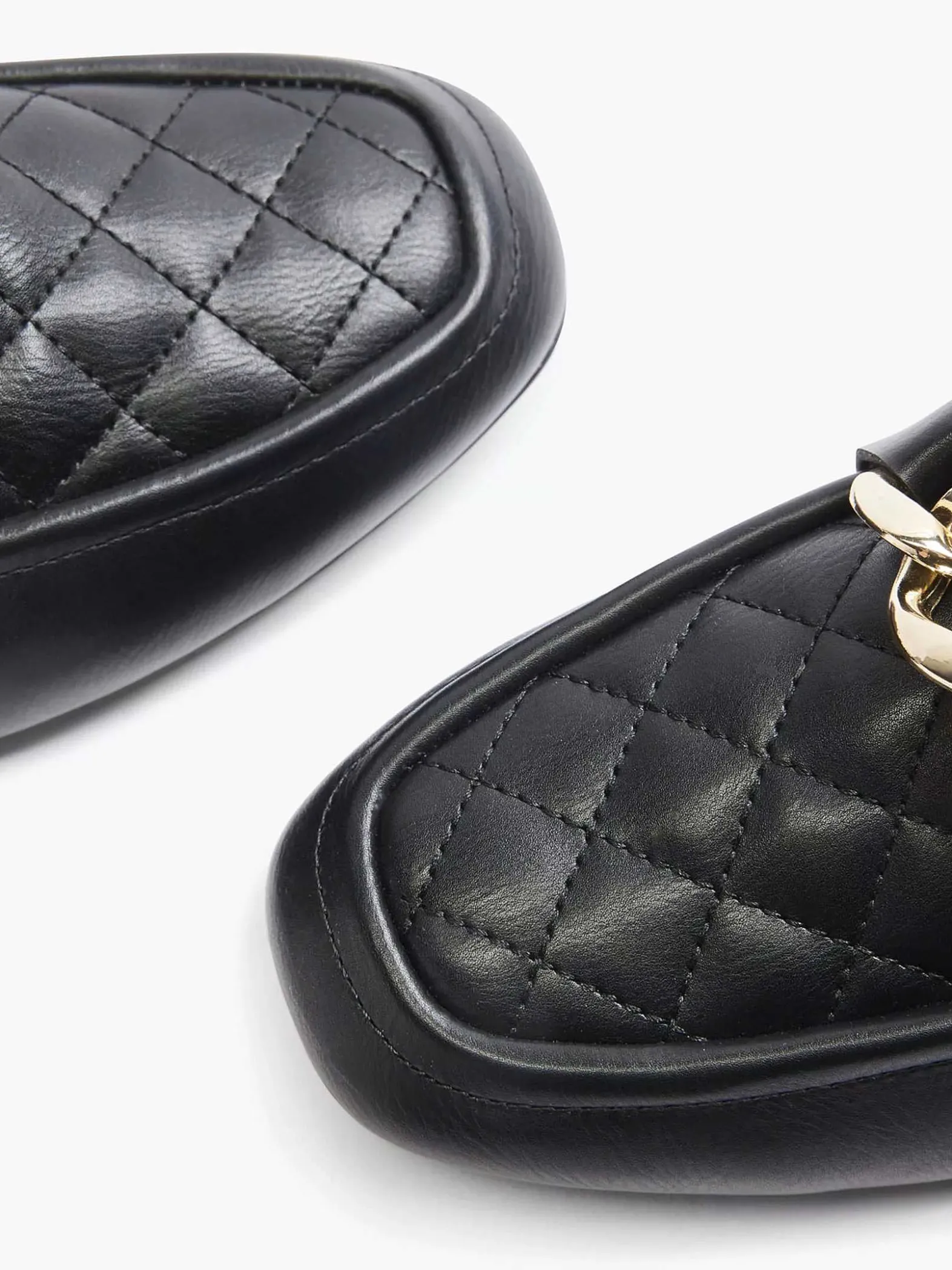 Graceland Zwarte Loafer Ketting-Dames Instappers