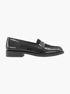 Graceland Zwarte Loafer Lak-Dames Instappers