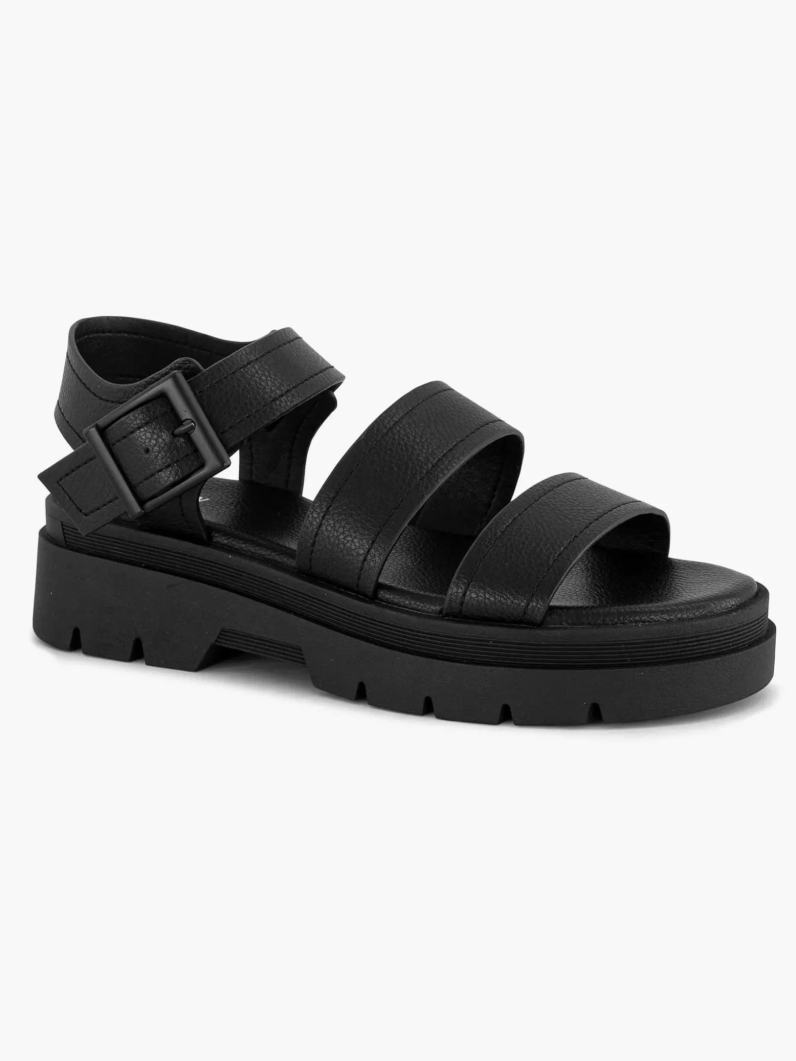 Oxmox Zwarte Platform Sandaal-Dames Sandalen