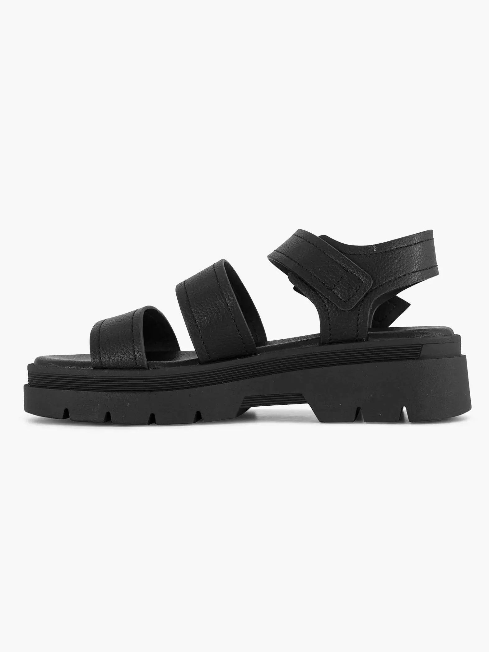 Oxmox Zwarte Platform Sandaal-Dames Sandalen