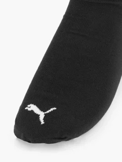 Puma Zwarte Quarter Plain 3 Pak 43-46-Heren Sokken