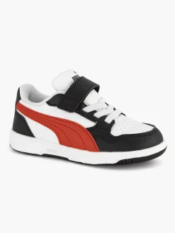 Puma Zwarte Reb-L Sneaker-Kinderen Babyschoenen