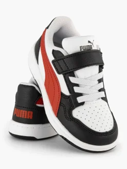 Puma Zwarte Reb-L Sneaker-Kinderen Babyschoenen