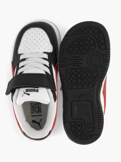 Puma Zwarte Reb-L Sneaker-Kinderen Babyschoenen