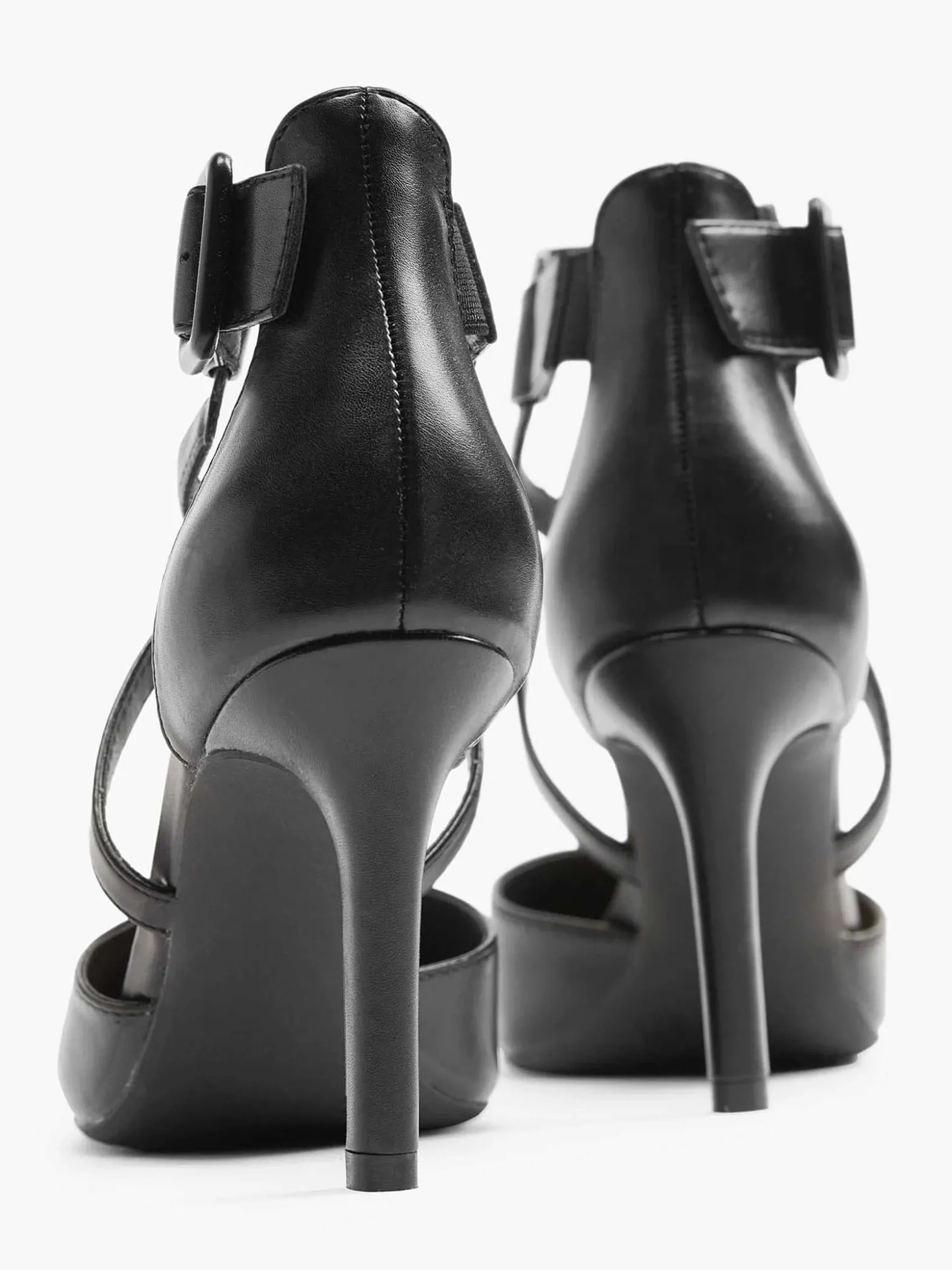 Graceland Zwarte Pump Gespsluiting-Dames Hoge Hakken