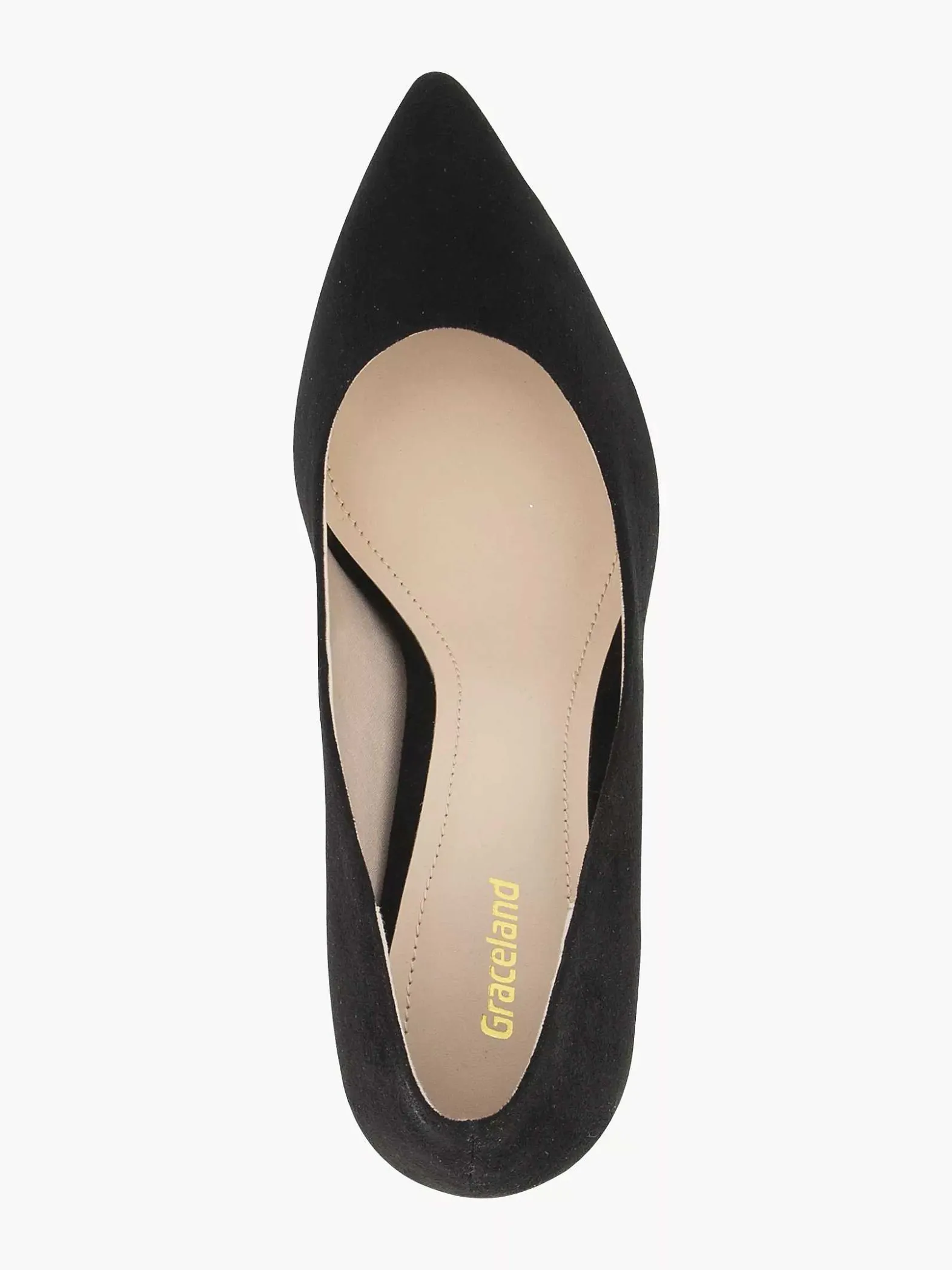 Graceland Zwarte Pump Spitse Neus-Dames Hoge Hakken