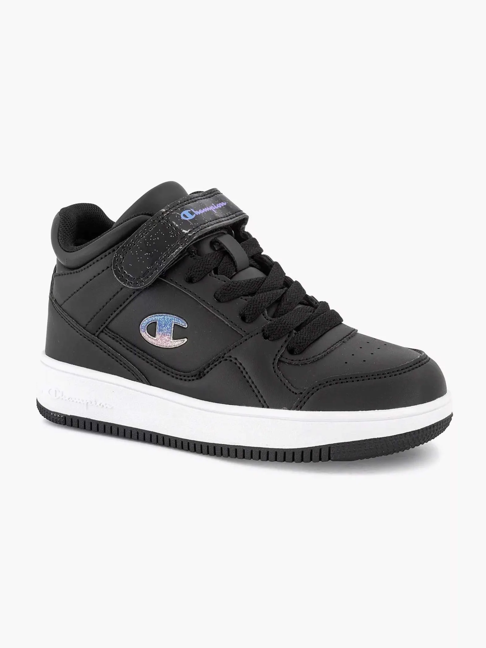 Champion Zwarte Rebound Vintage Mid G-Kinderen Jongensschoenen