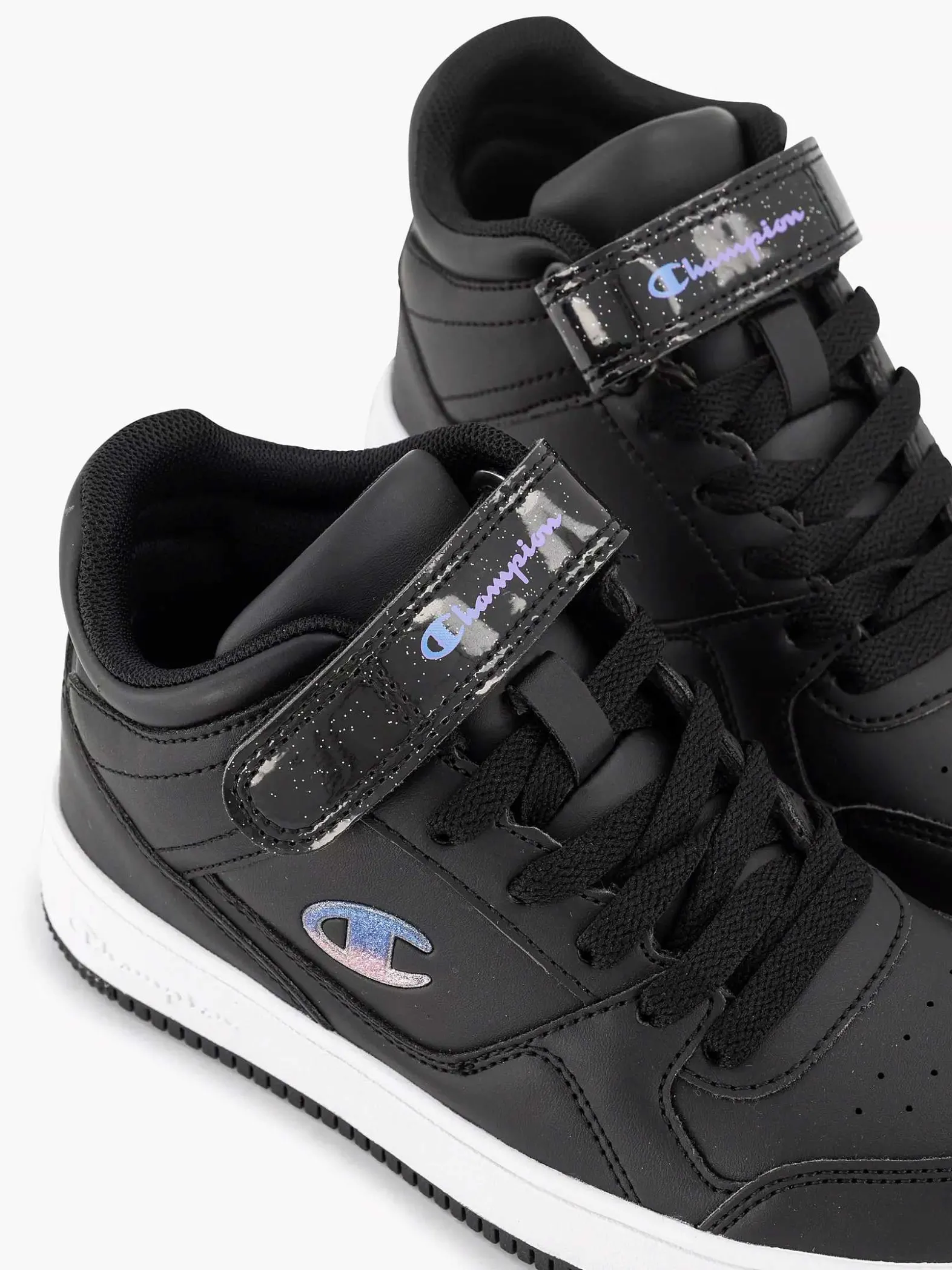 Champion Zwarte Rebound Vintage Mid G-Kinderen Jongensschoenen