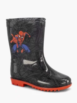 Spiderman Zwarte Regenlaars-Kinderen Jongensschoenen