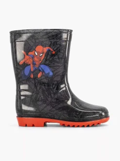 Spiderman Zwarte Regenlaars-Kinderen Jongensschoenen