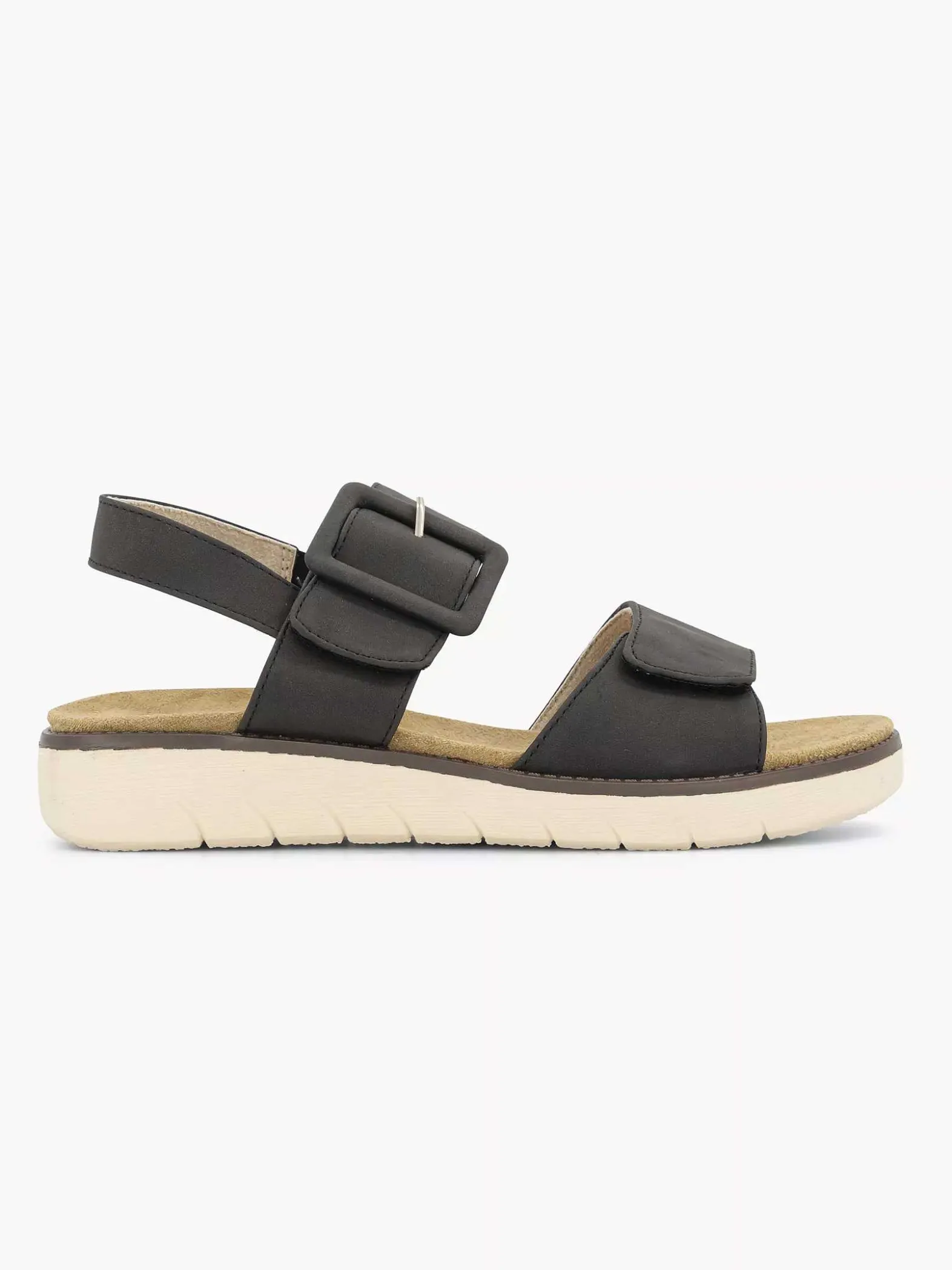 Easy Street Zwarte Sandaal-Dames Sandalen