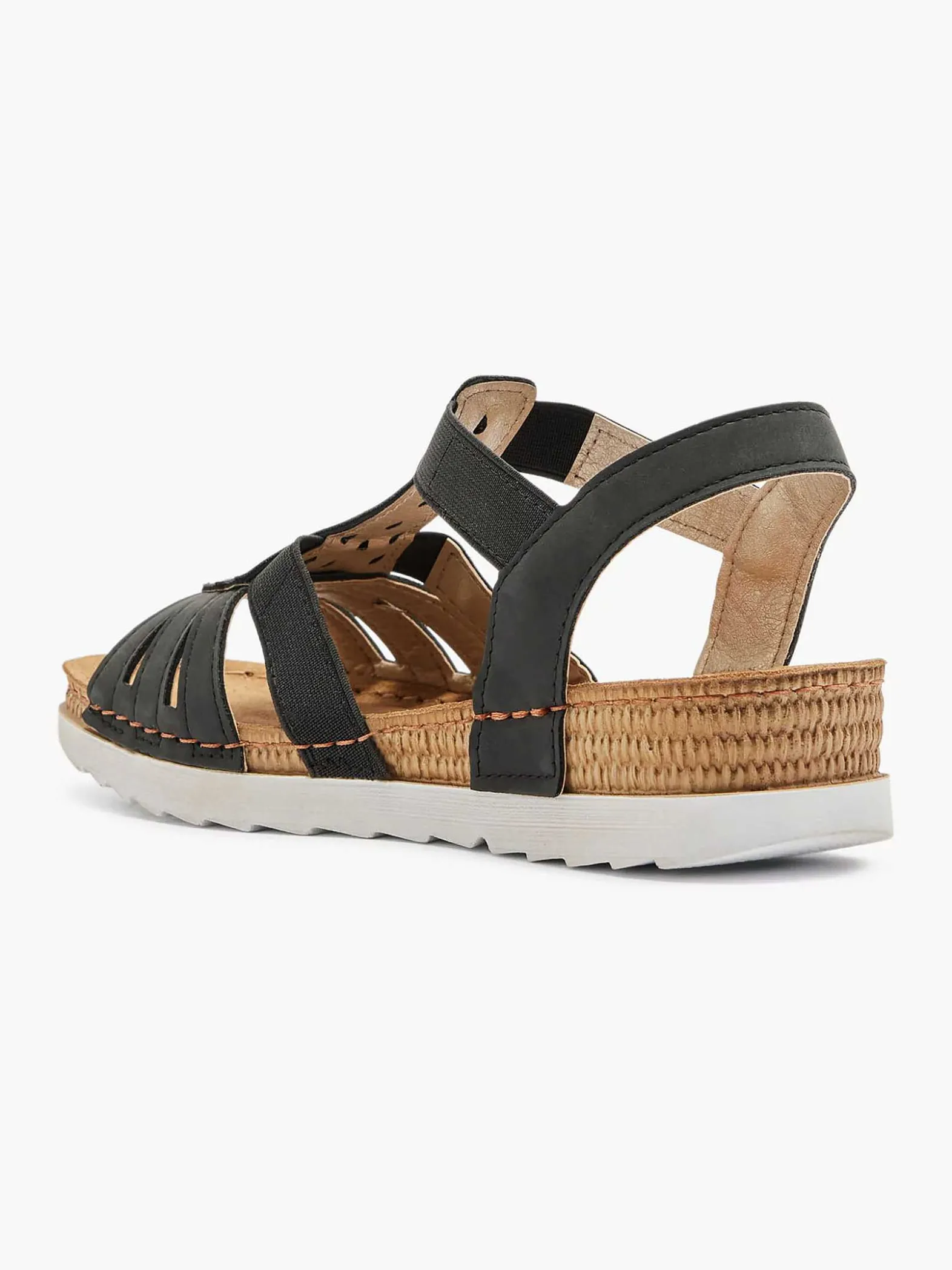 Easy Street Zwarte Sandaal-Dames Comfort Schoenen