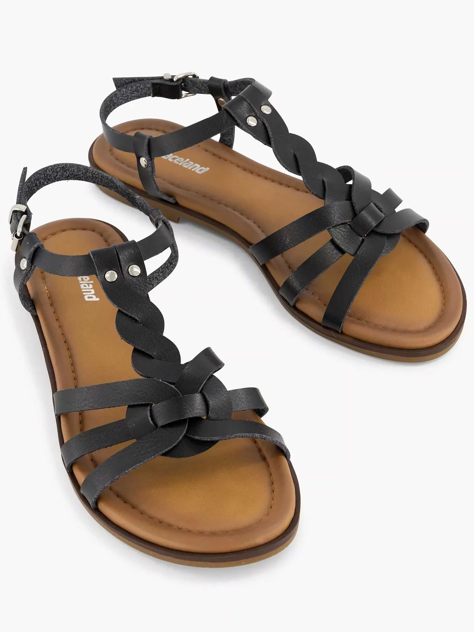 Graceland Zwarte Sandaal-Dames Sandalen