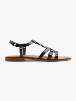 Graceland Zwarte Sandaal-Dames Sandalen