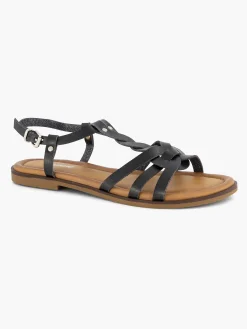 Graceland Zwarte Sandaal-Dames Sandalen