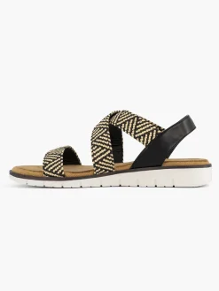 Graceland Zwarte Sandaal-Dames Sandalen