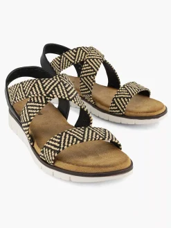 Graceland Zwarte Sandaal-Dames Sandalen
