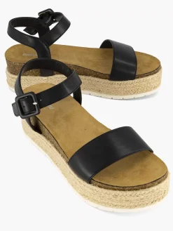 Graceland Zwarte Sandaal-Dames Sandalen