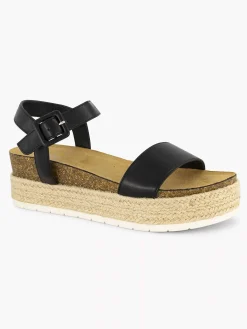 Graceland Zwarte Sandaal-Dames Sandalen