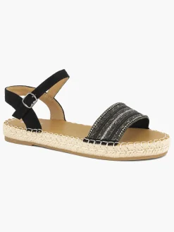 Graceland Zwarte Sandaal-Dames Sandalen