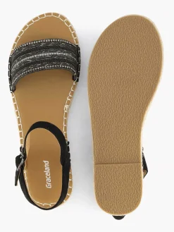 Graceland Zwarte Sandaal-Dames Sandalen