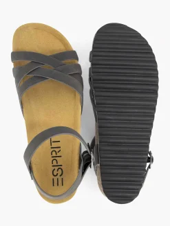 Esprit Zwarte Sandaal-Dames Comfort Schoenen