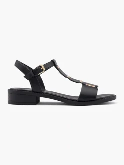Graceland Zwarte Sandaal-Dames Sandalen