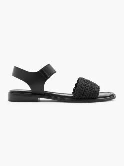 Graceland Zwarte Sandaal-Dames Sandalen