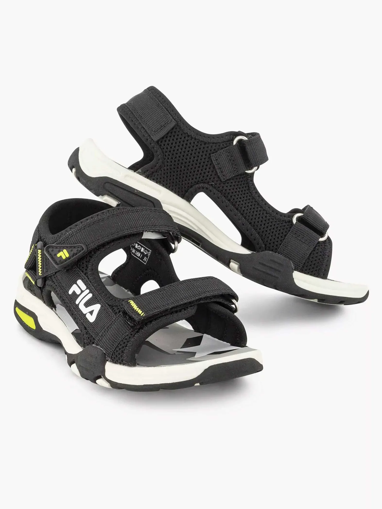 FILA Zwarte Sandaal-Kinderen Jongensschoenen