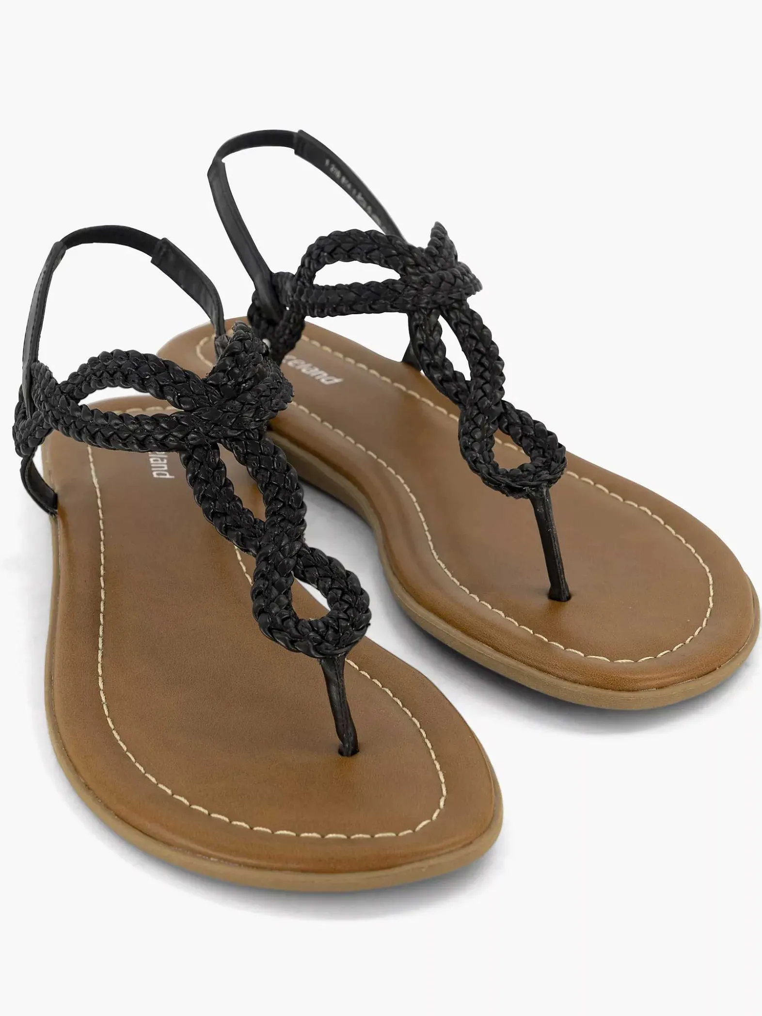 Graceland Zwarte Sandaal-Dames Sandalen