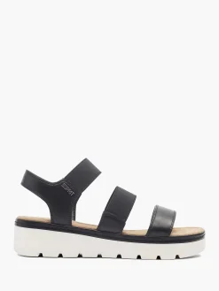 Esprit Zwarte Sandaal Elastisch-Dames Sandalen