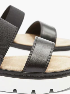 Esprit Zwarte Sandaal Elastisch-Dames Sandalen