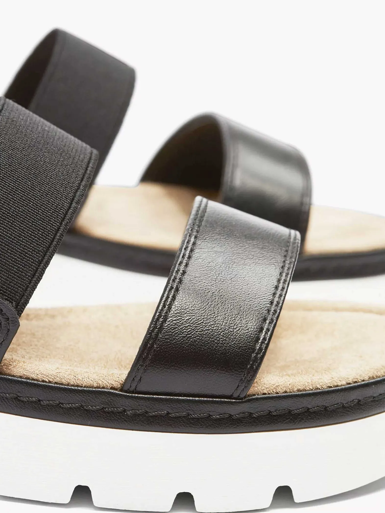 Esprit Zwarte Sandaal Elastisch-Dames Sandalen