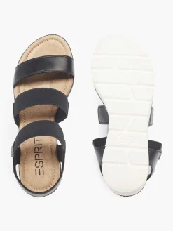 Esprit Zwarte Sandaal Elastisch-Dames Sandalen