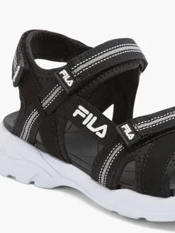 FILA Zwarte Sandaal Klittenband-Kinderen Jongensschoenen