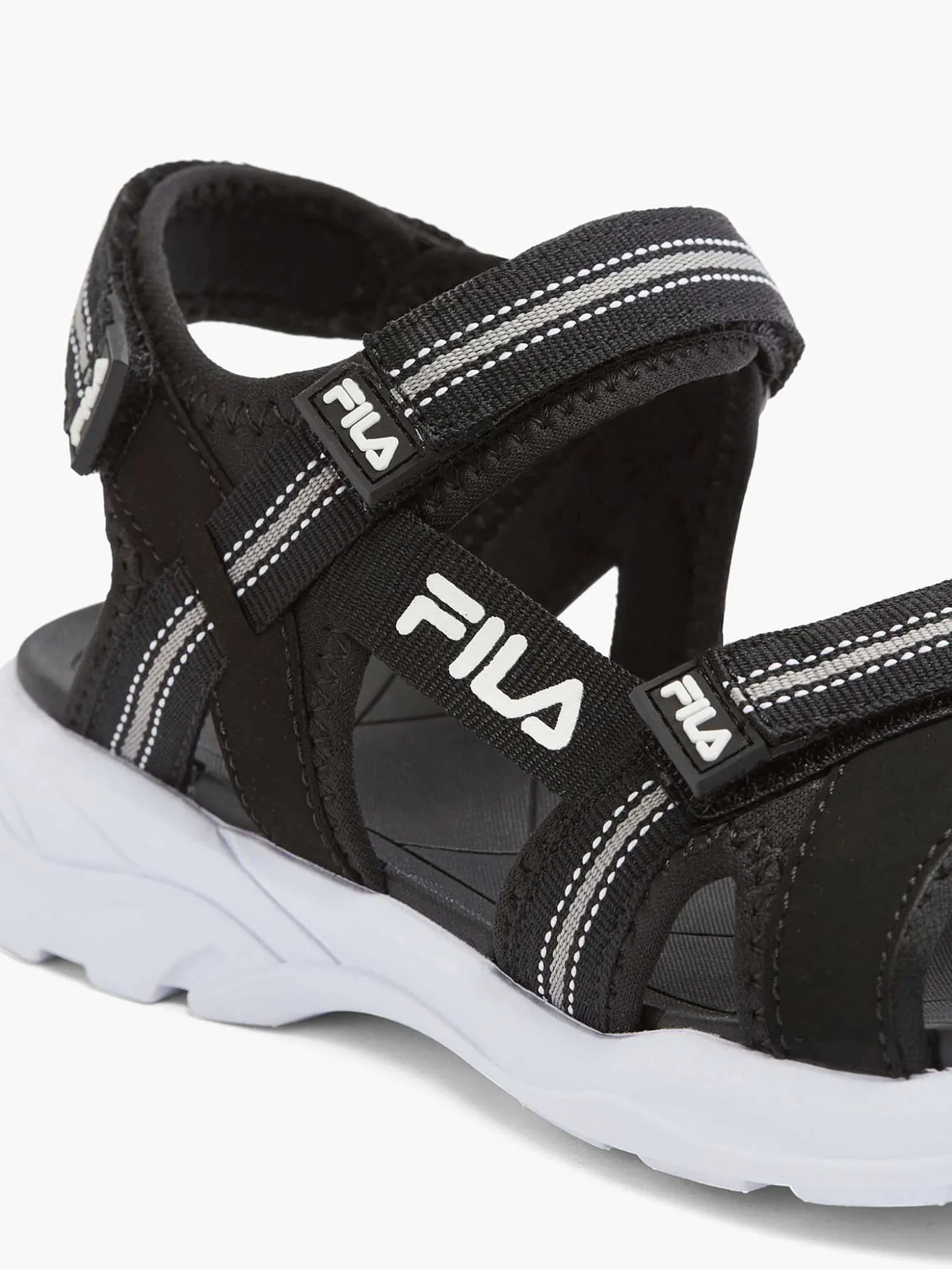 FILA Zwarte Sandaal Klittenband-Kinderen Jongensschoenen
