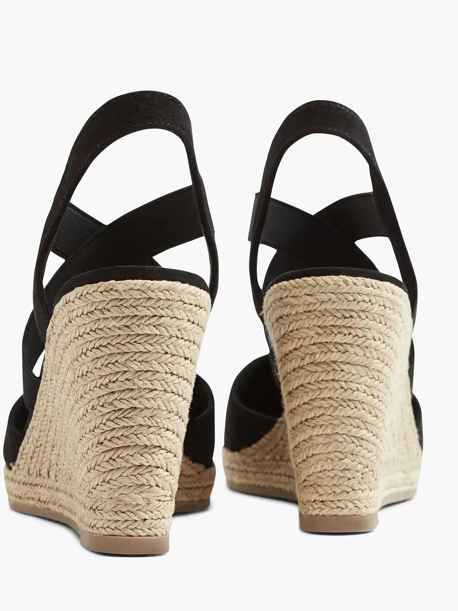 Graceland Zwarte Sandaal Sleehak-Dames Sandalen
