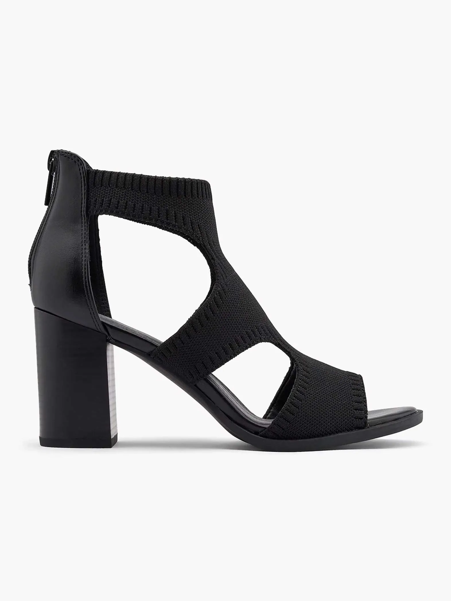 Graceland Zwarte Sandalette-Dames Sandalen