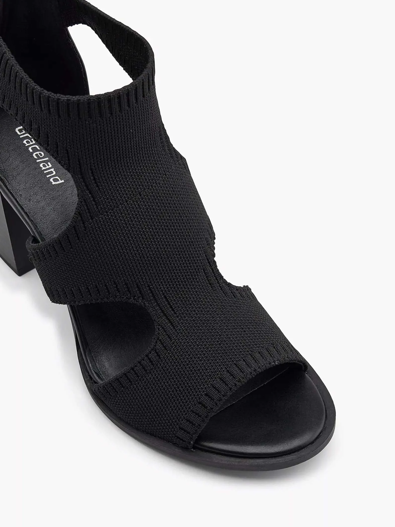Graceland Zwarte Sandalette-Dames Sandalen