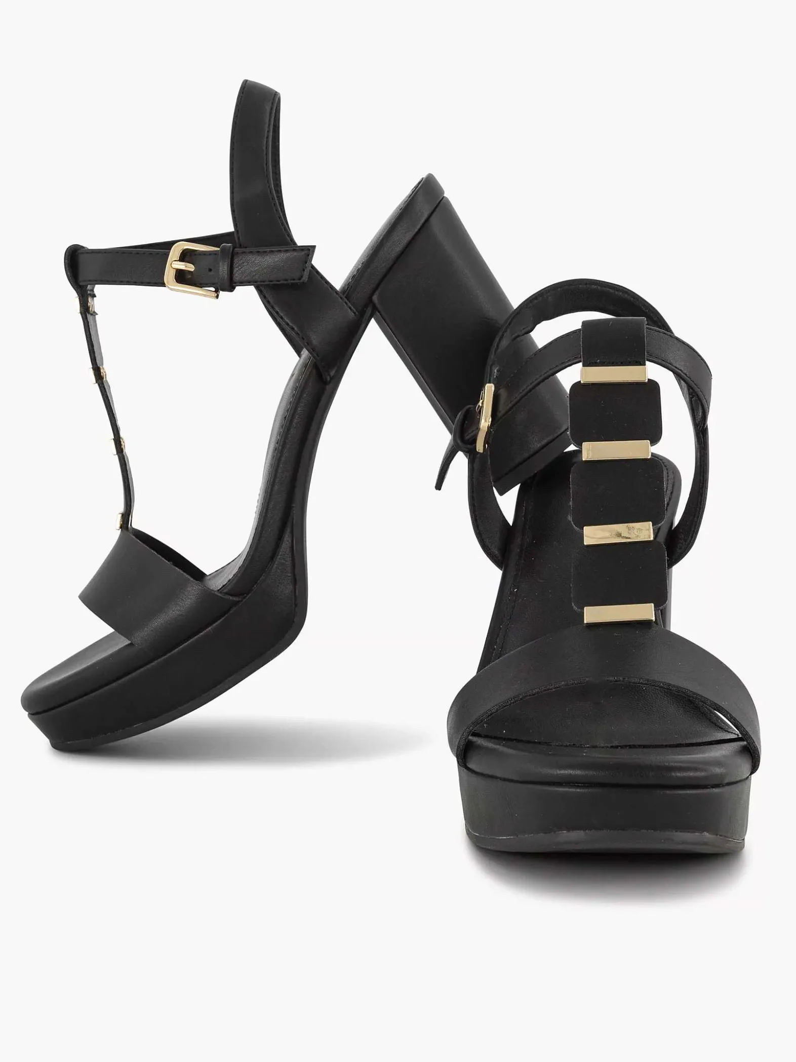 Graceland Zwarte Sandalette-Dames Sandalen
