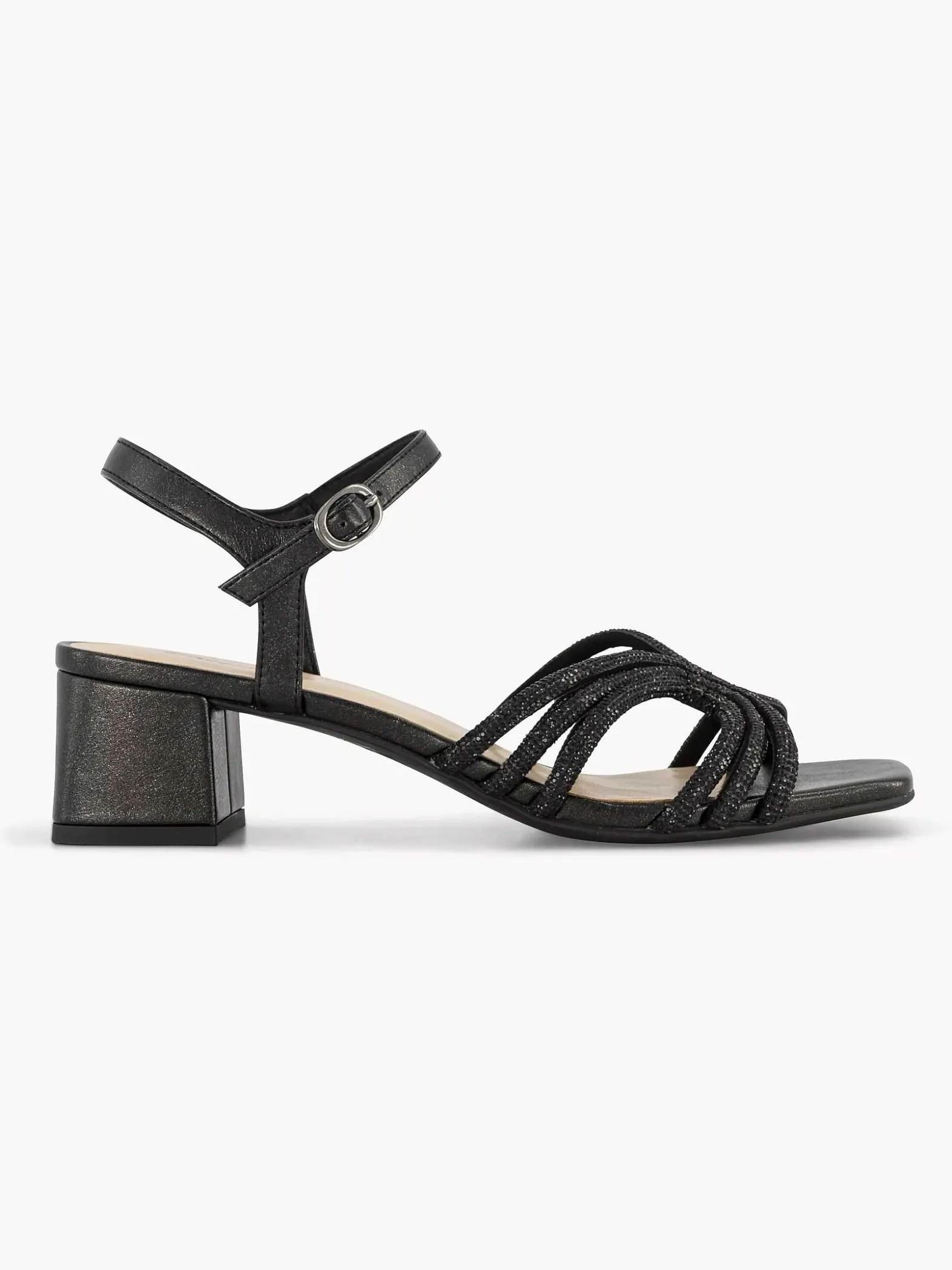 Graceland Zwarte Sandalette-Dames Sandalen