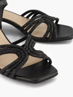 Graceland Zwarte Sandalette-Dames Sandalen
