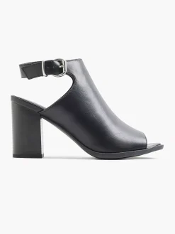 Graceland Zwarte Sandalette-Dames Pumps