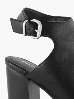 Graceland Zwarte Sandalette-Dames Pumps