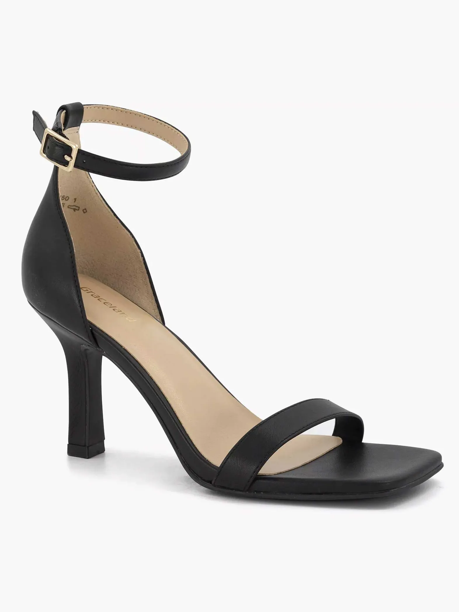 Graceland Zwarte Sandalette-Dames Pumps