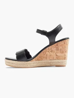 Graceland Zwarte Sandalette-Dames Hoge Hakken