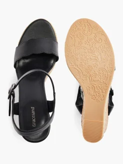 Graceland Zwarte Sandalette-Dames Hoge Hakken